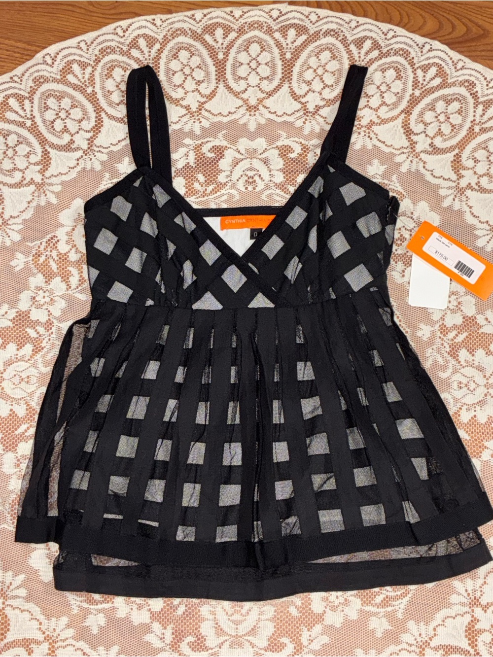 NWT Cynthia Steffe Lace-Trim Top